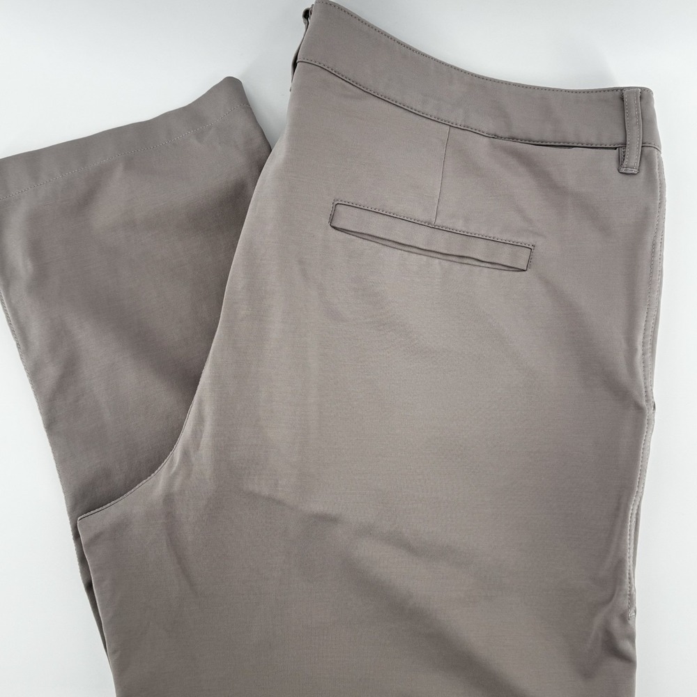 Rye 51 Chino Pants Mens 38 Gray Performance Stretch Flat Front Trousers